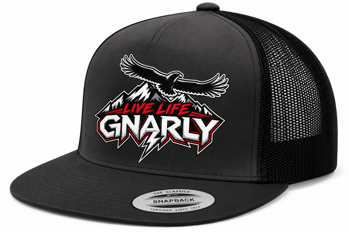Live Life Gnarly Trucker Hat — Classic Snapback