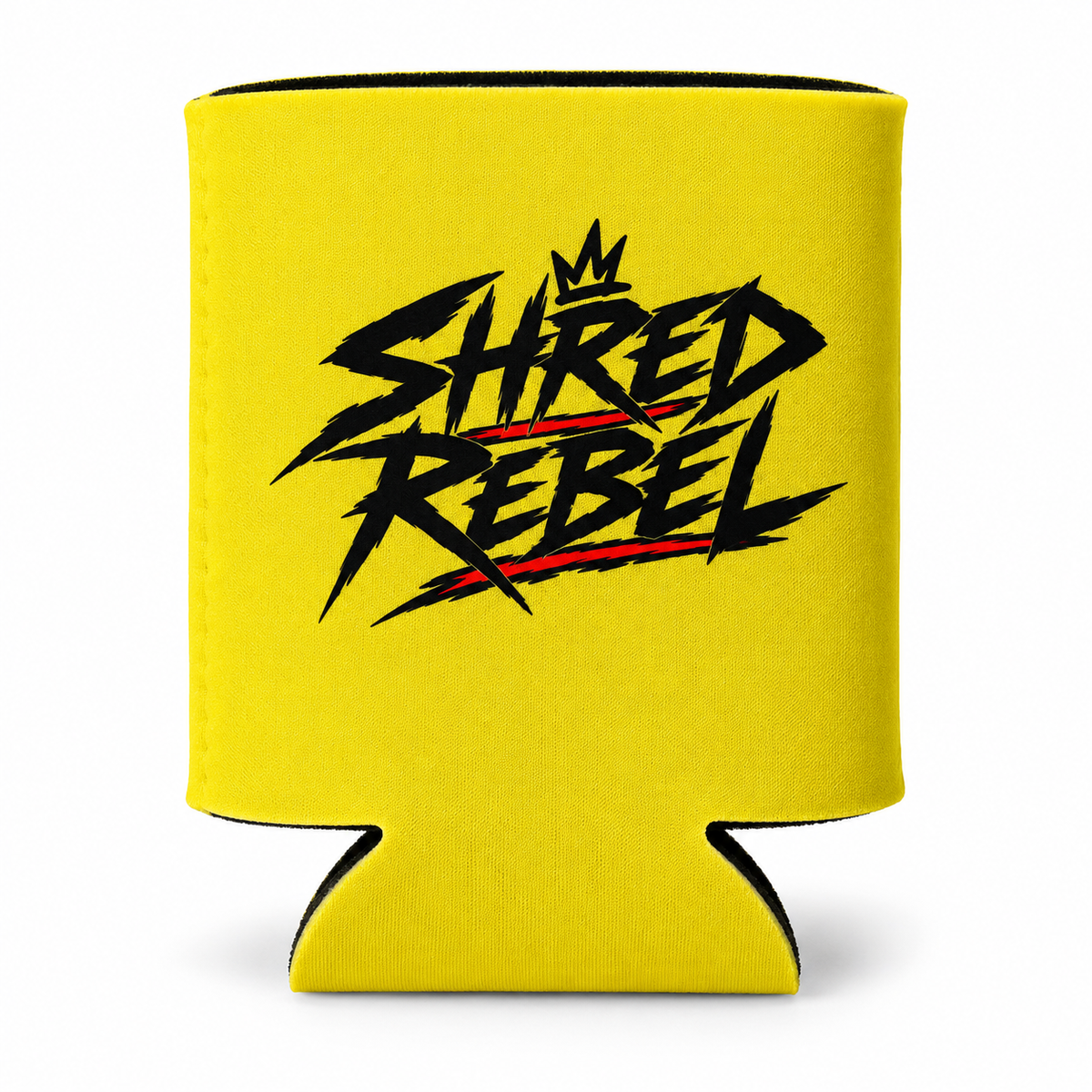 Shred Rebel Can Koozie — Yellow