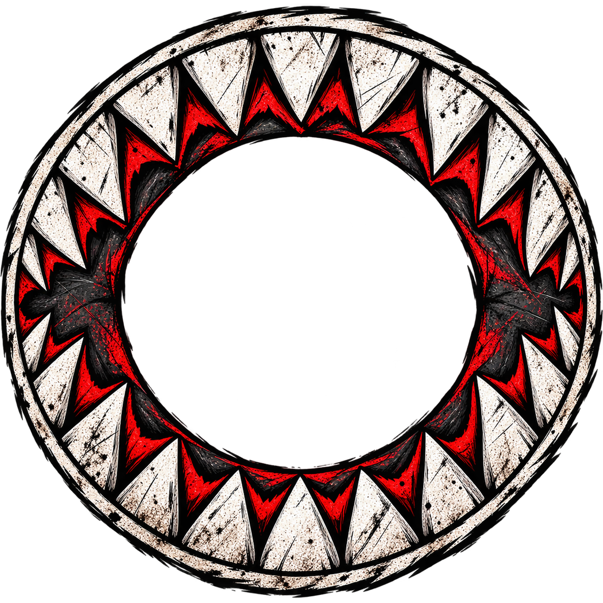 Gnar Bite — 6 inch Motor Hub Decal