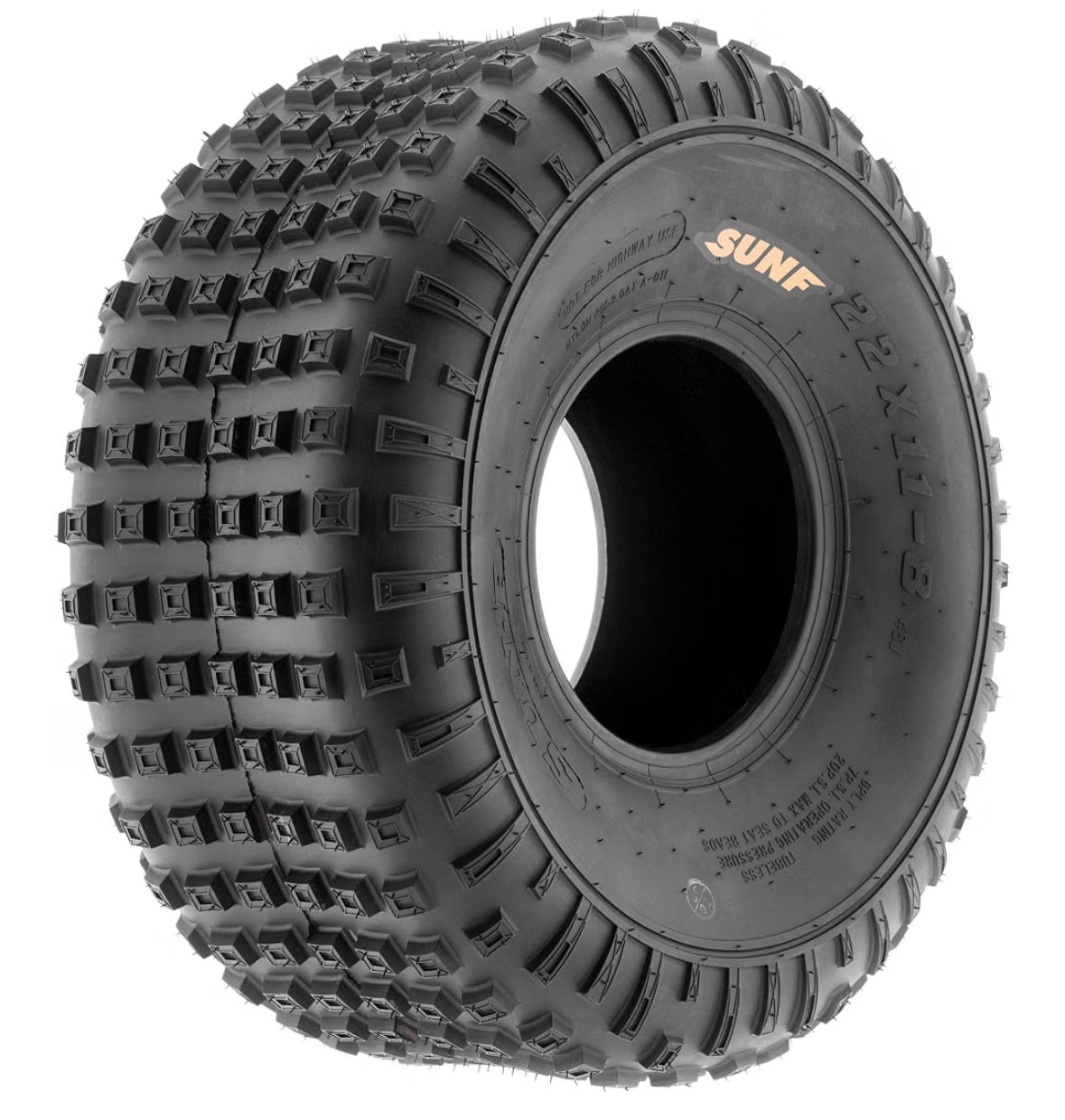 SunF 15x7-6 Tubeless 6 Ply - A011 — Single Tire